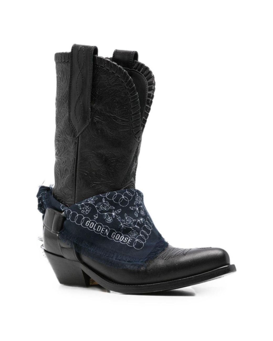 Golden Goose Deluxe Brand Black Wish Star Ankle Boots