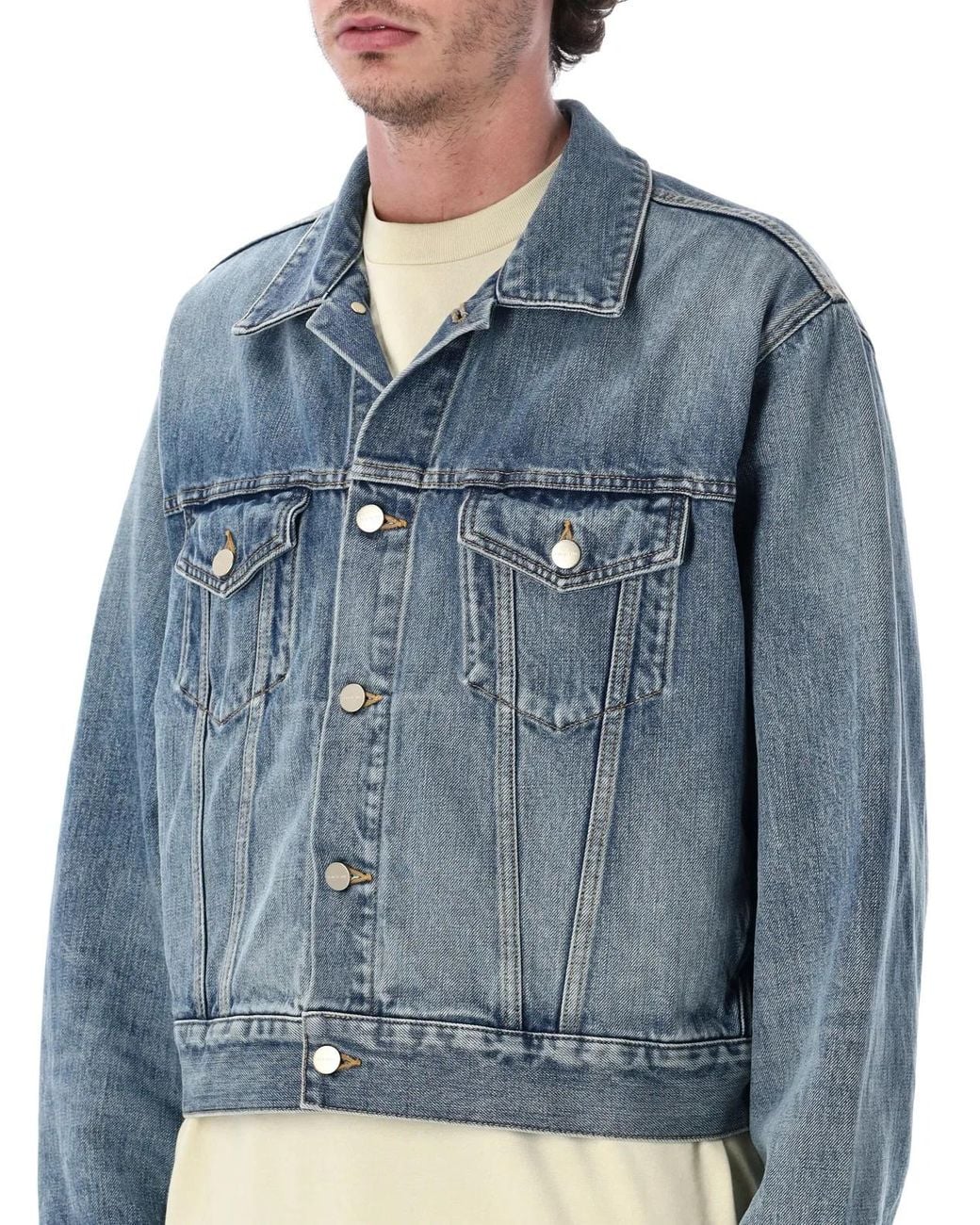Fear Of God Blue Classic Trucker Denim Jacket for men
