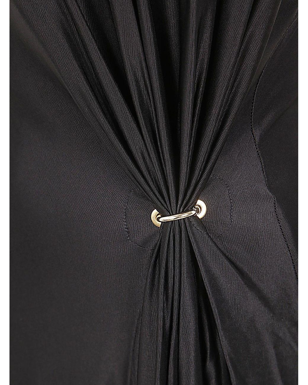 Rabanne Black Stretch Viscose Dress