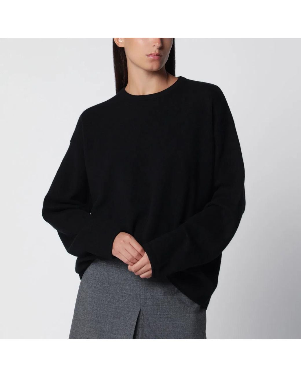 Extreme Cashmere Black Paolo Raven Cashmere Sweater
