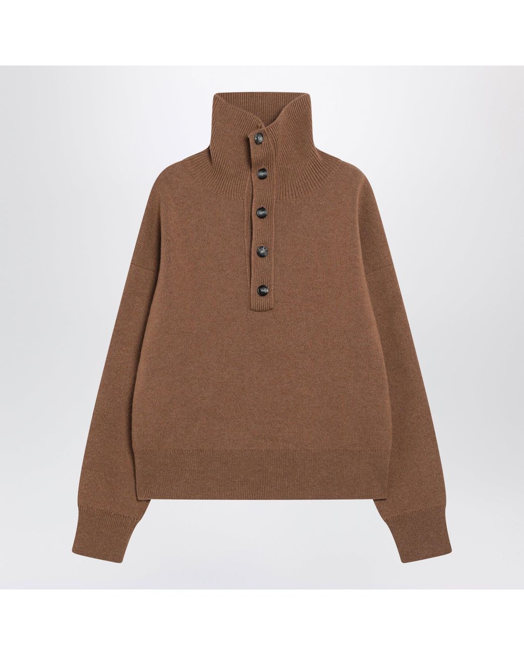 AMI Brown Camel Wool Sweater