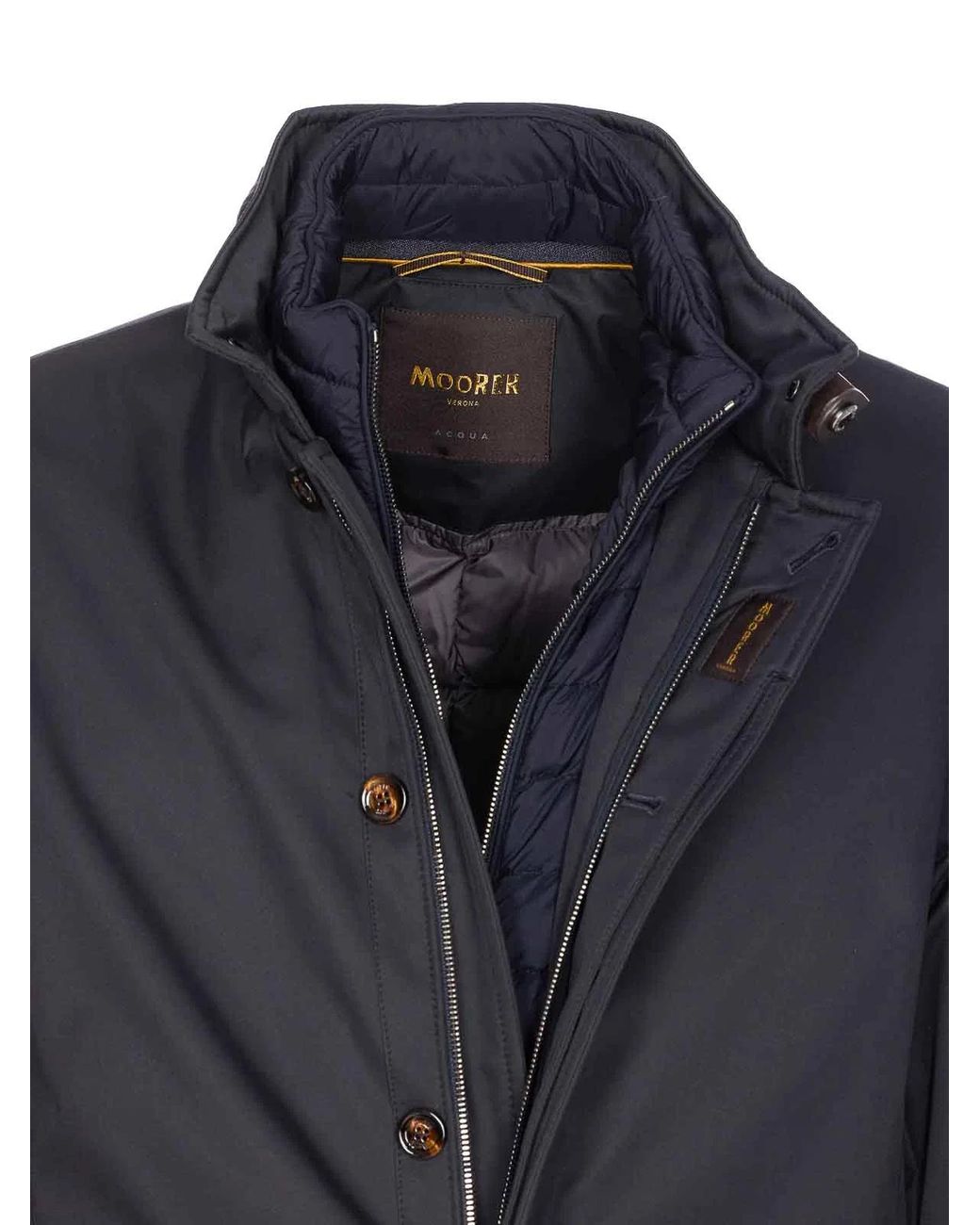 Moorer Blue Dark Reis Down Jacket for men