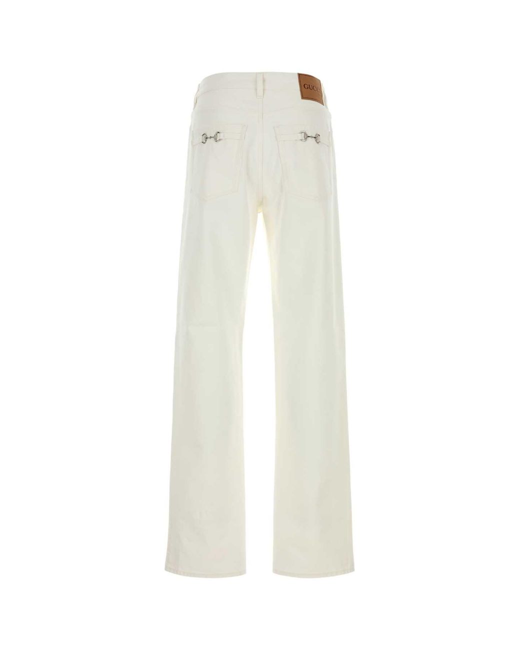 Gucci White Straight Jeans for men