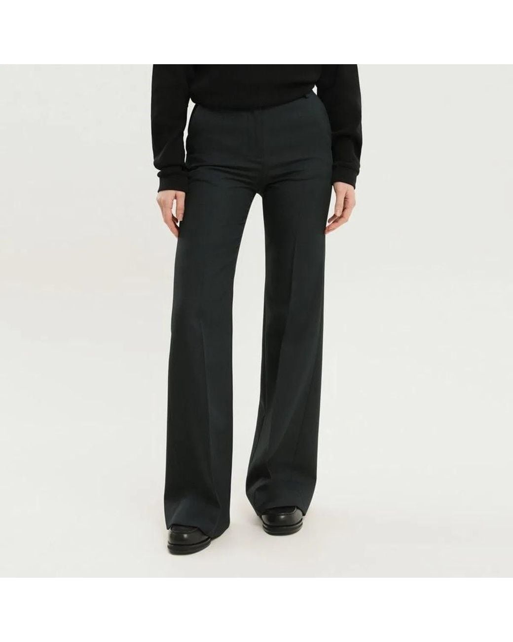 1989 STUDIO Black High-Waisted Dark Bell-Bottom Pants