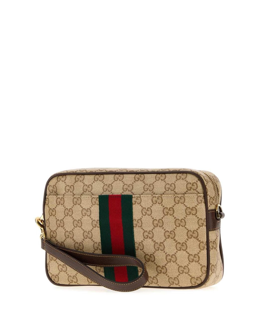 Gucci Brown Gg Canvas Small Crossbody Bag for men