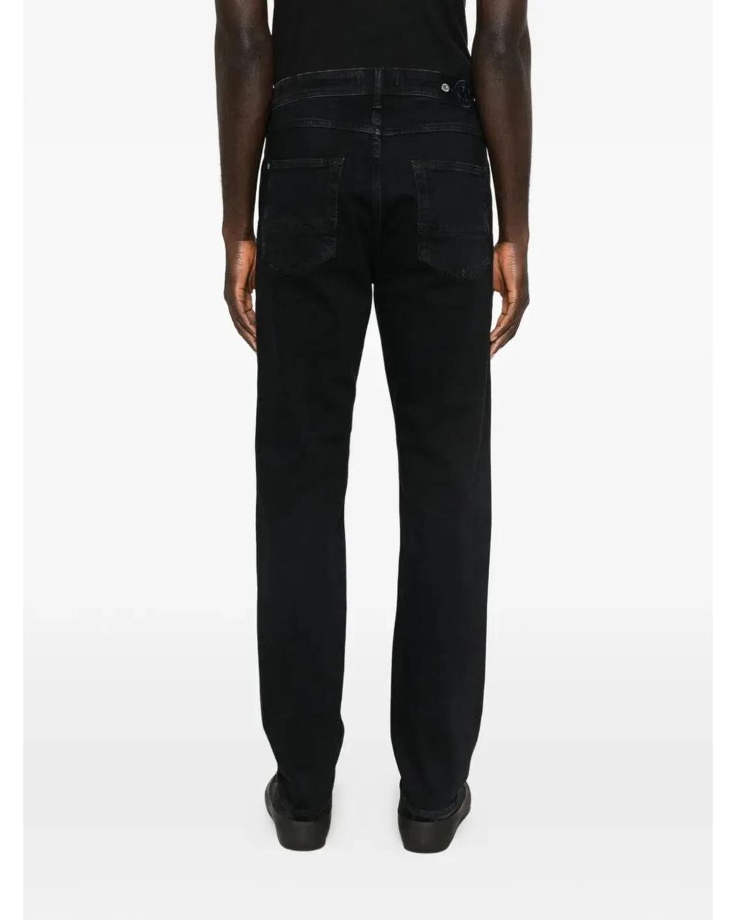 Stone Island Black Cotton Elastane Trousers for men