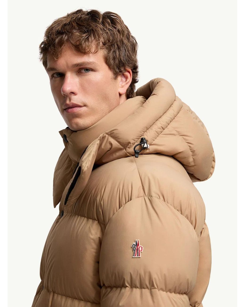 Moncler Brown Grenoble Coraia High Neck Ski Jacket for men