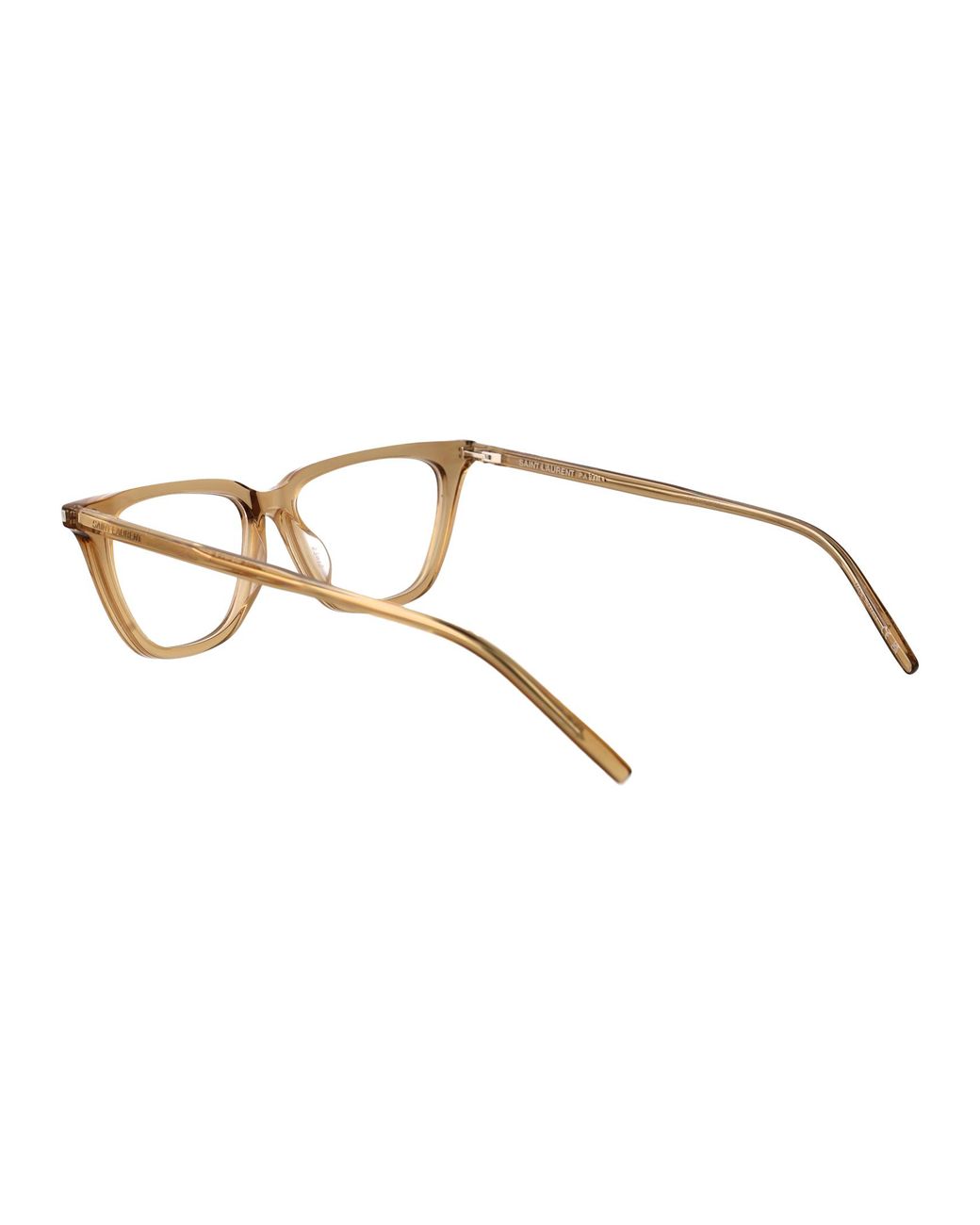 Saint Laurent Brown Transparent Acetate Glasses