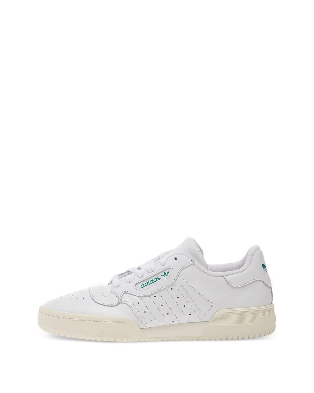Adidas White Synthetic Powerphase Sneakers for men