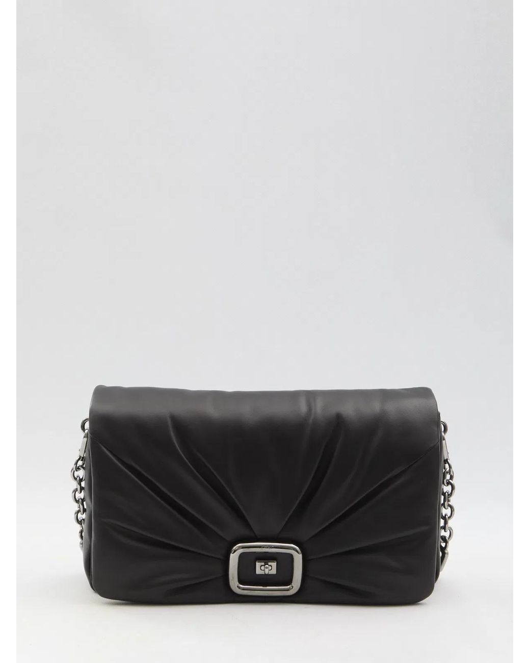 Roger Vivier Gray Viv' Choc Large Bag