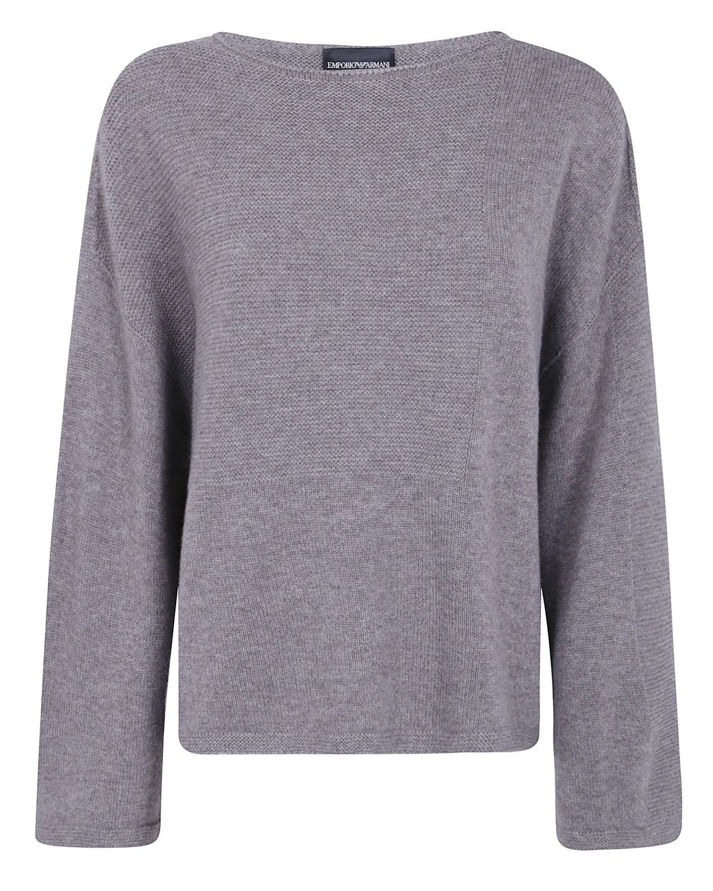Emporio Armani Gray Wool Crewneck Sweater