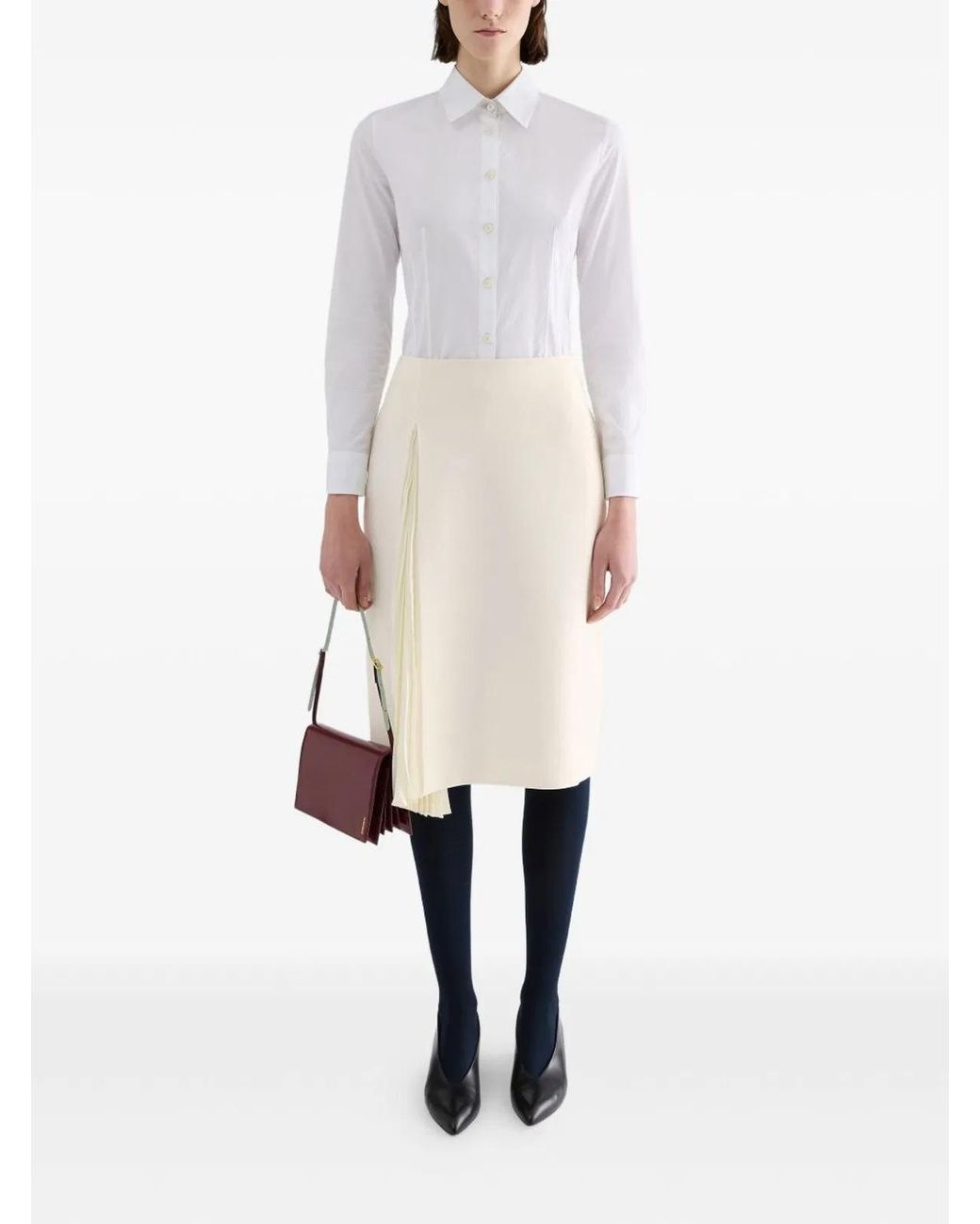 Jil Sander White Skirts