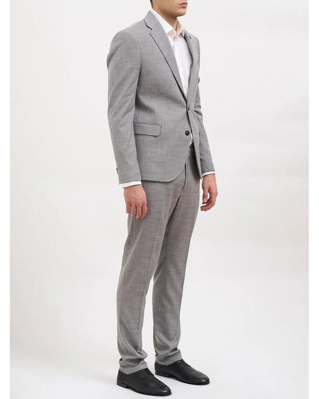 Daniele Alessandrini Gray Single-Breasted Suit for men