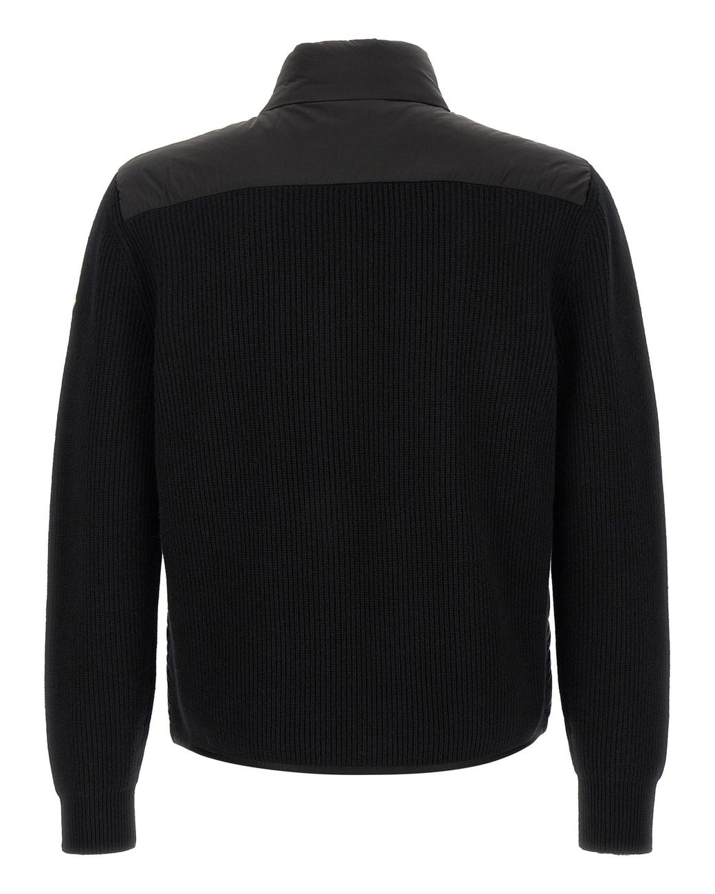 Moncler Black Padded Cardigan for men