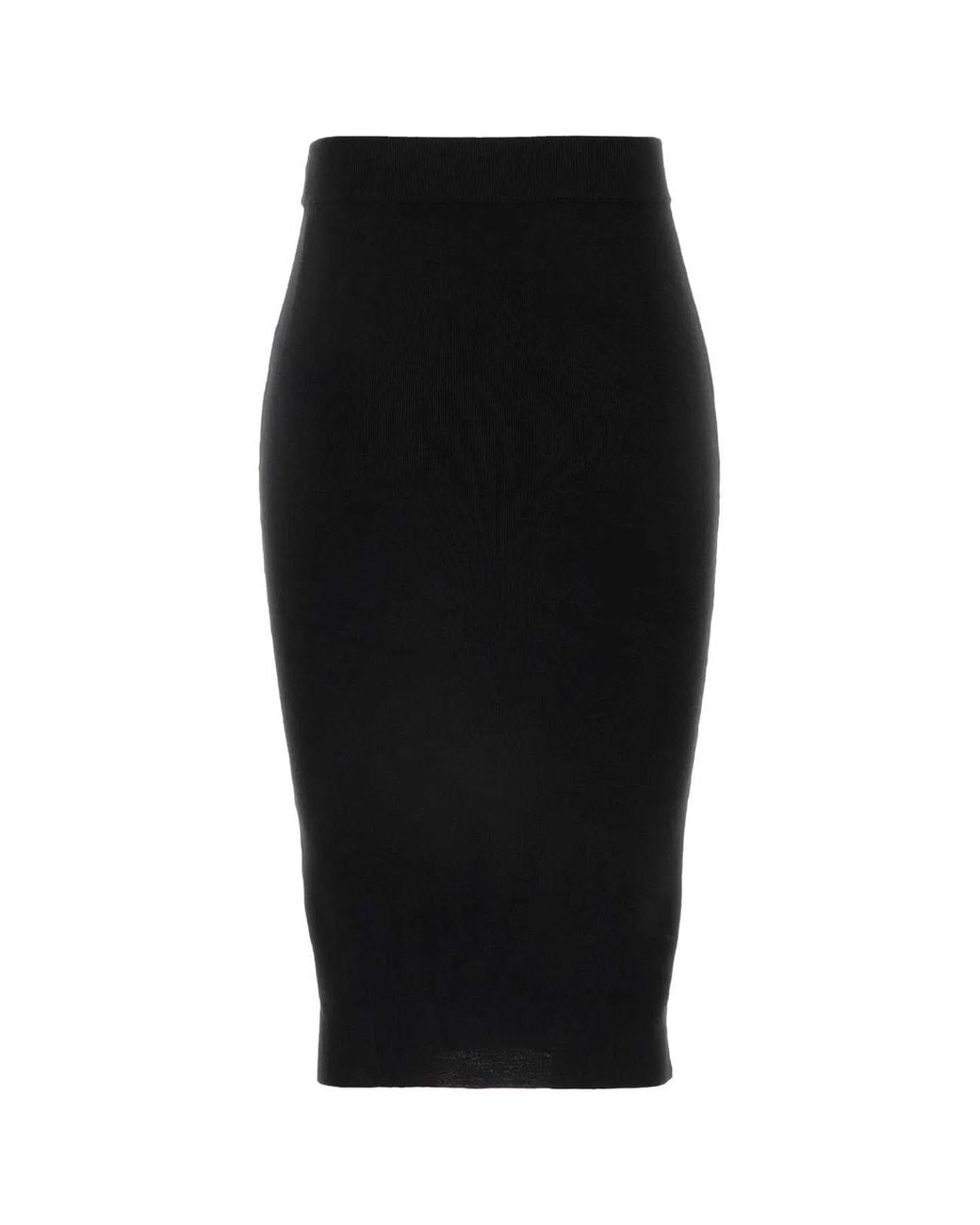 Saint Laurent Black Wool Skirt
