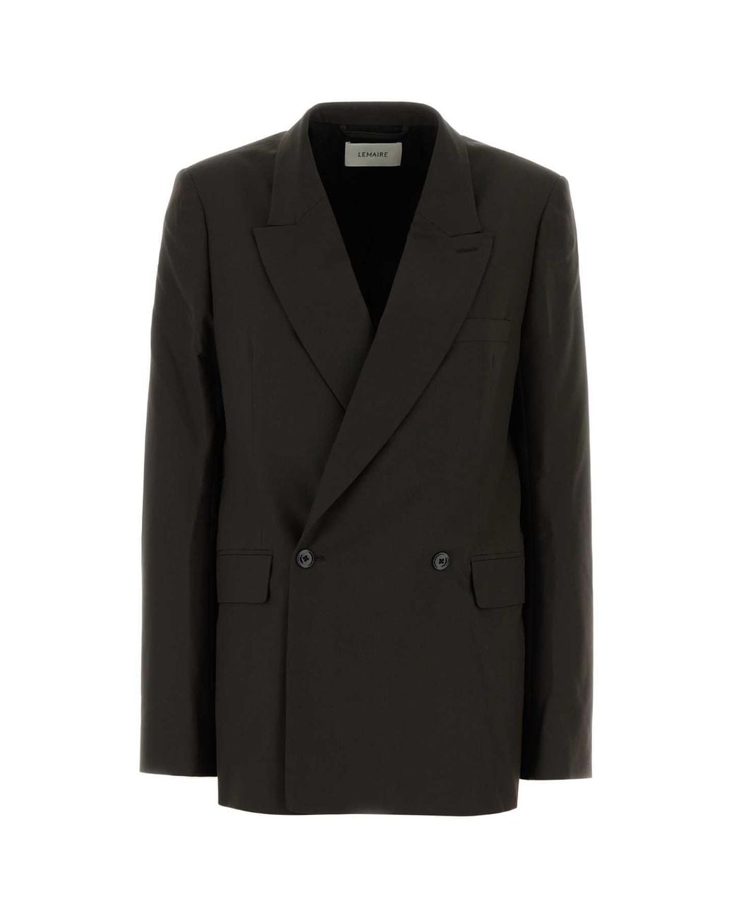 Lemaire Black Dark Twill Blazer