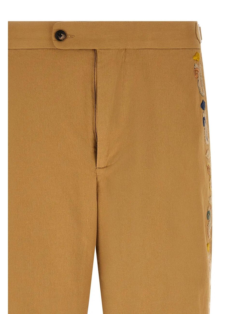 Bode Natural 'Feather Runner' Pants for men