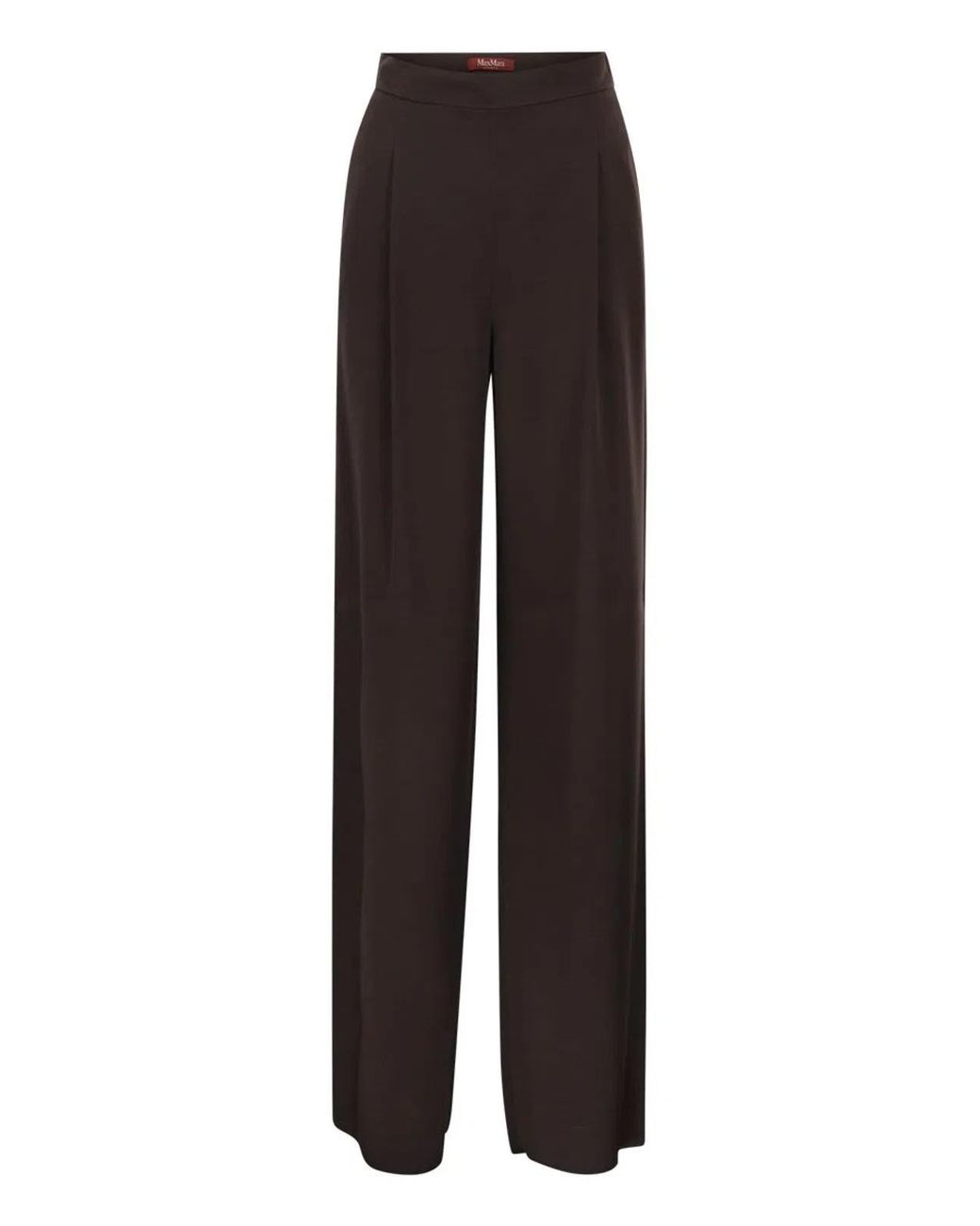 Max Mara Brown Msealpaca – Fluid Palazzo Trousers