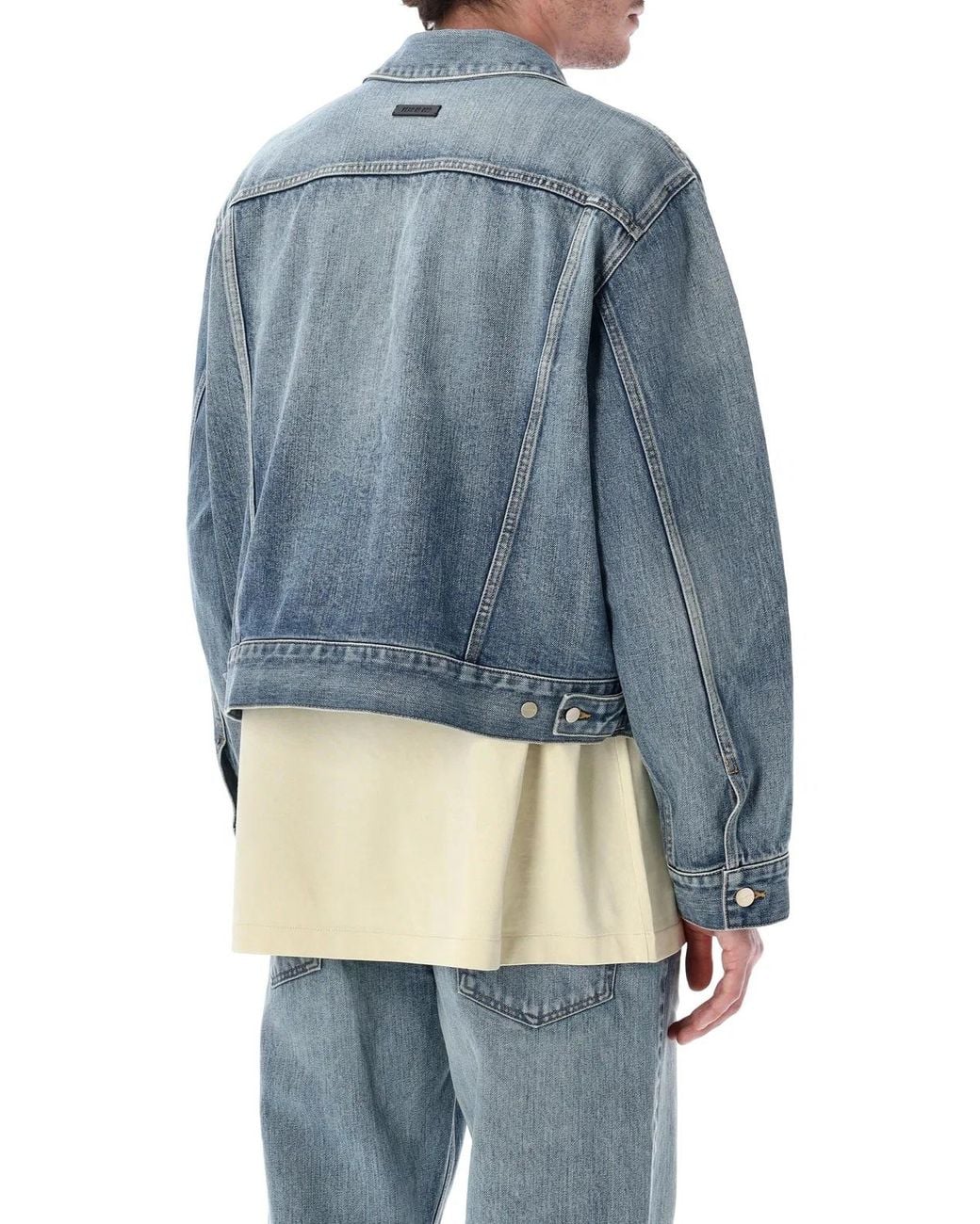 Fear Of God Blue Classic Trucker Denim Jacket for men