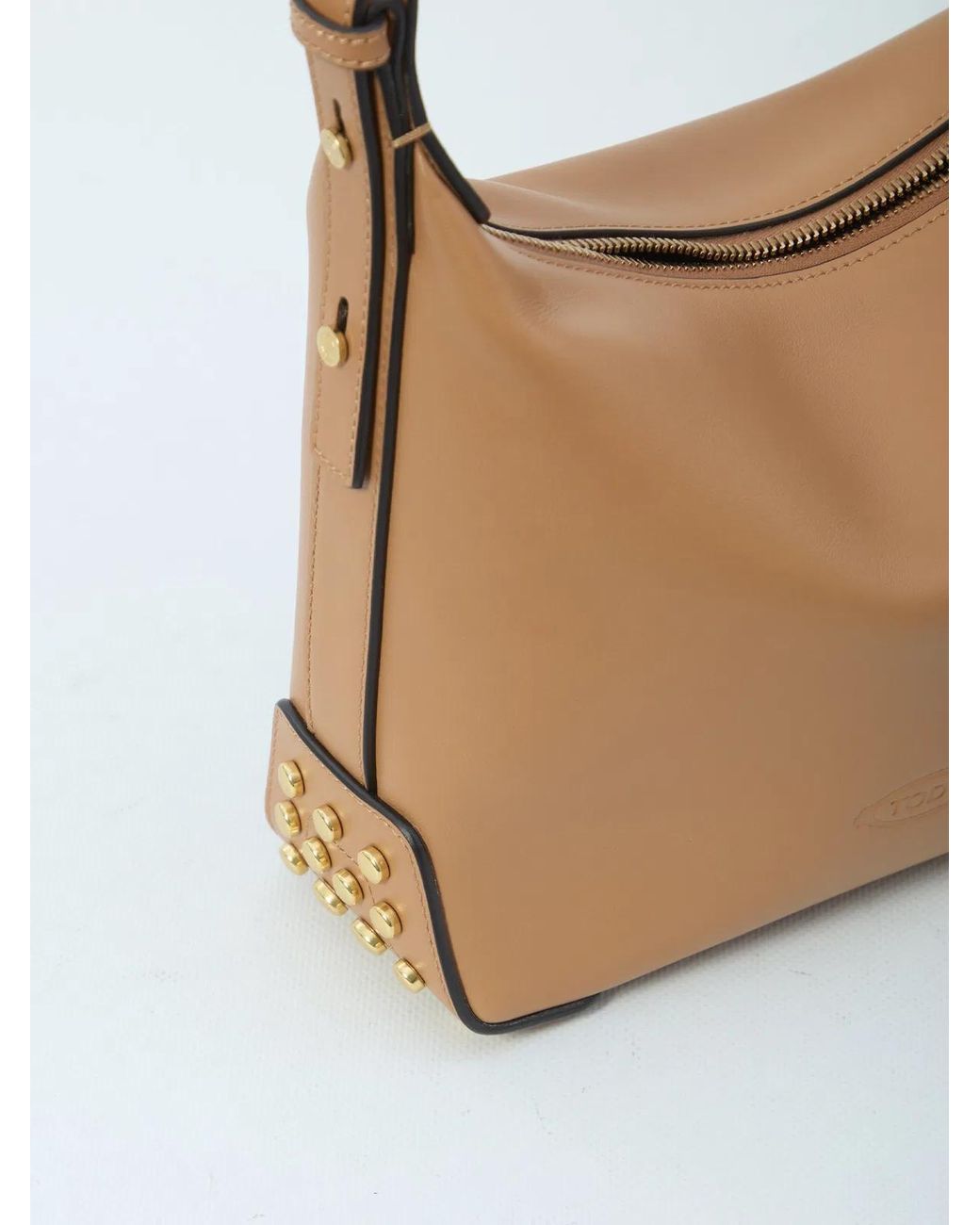 Tod's Brown Mini Bag Metal Dots