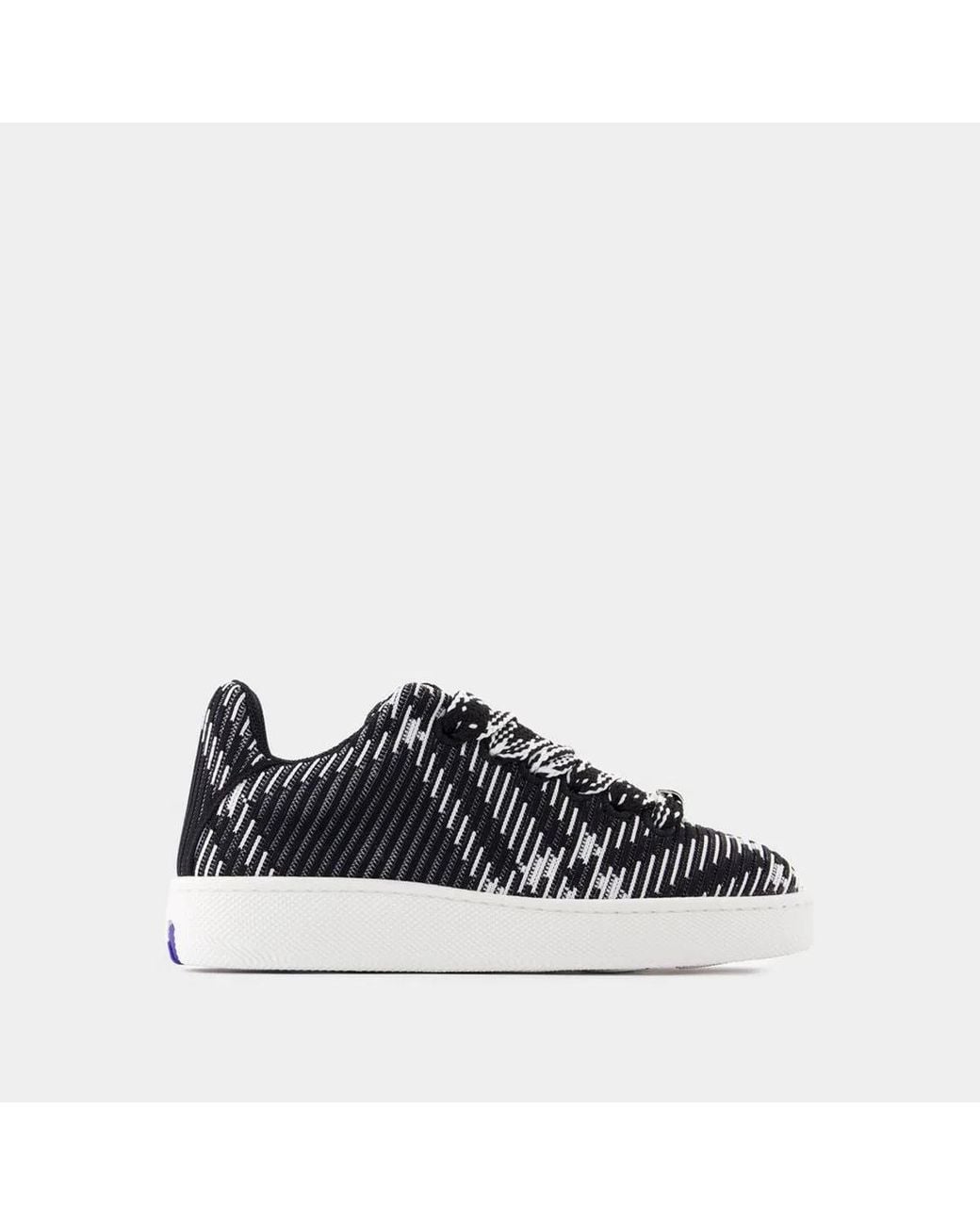 Burberry Black Lf Box Knit Sneakers
