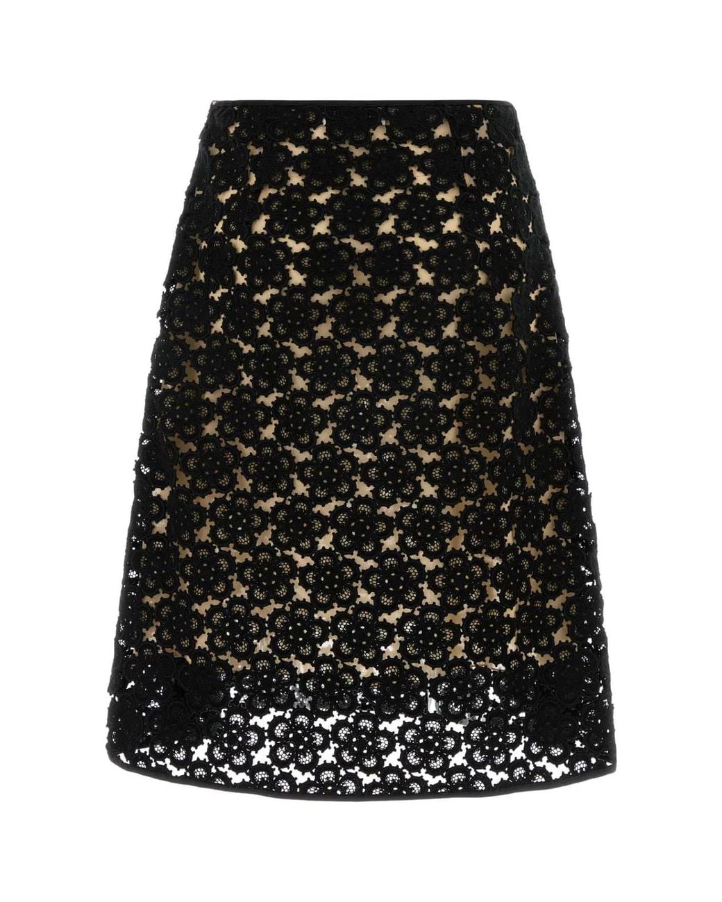 Miu Miu Black Lace Skirt