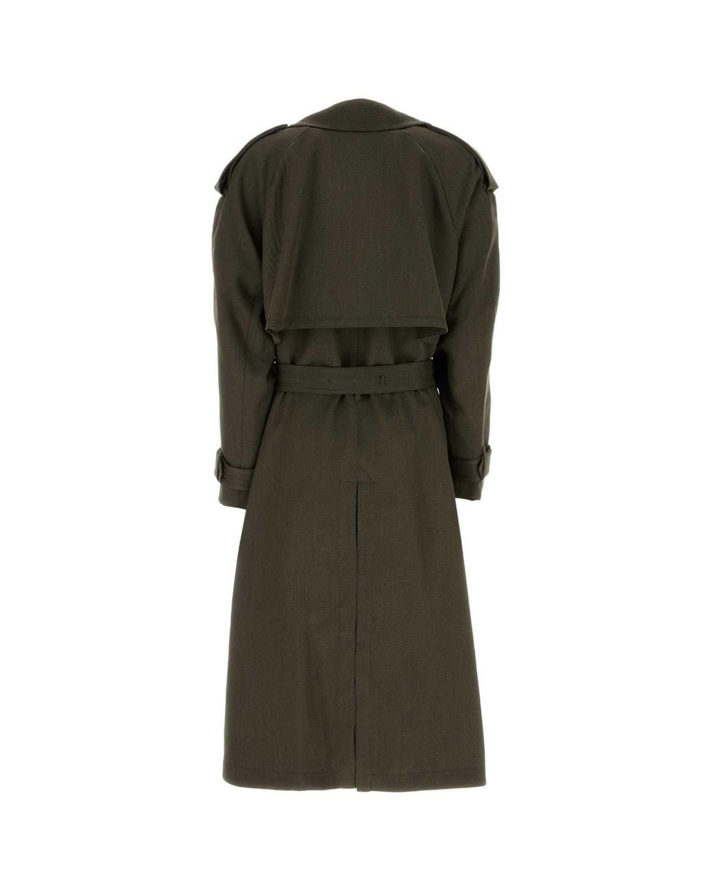Victoria Beckham Green Trench Coat