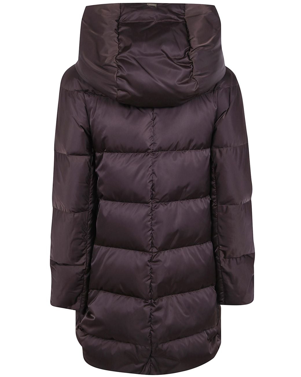 Herno Brown A-Shape Hooded Jacket