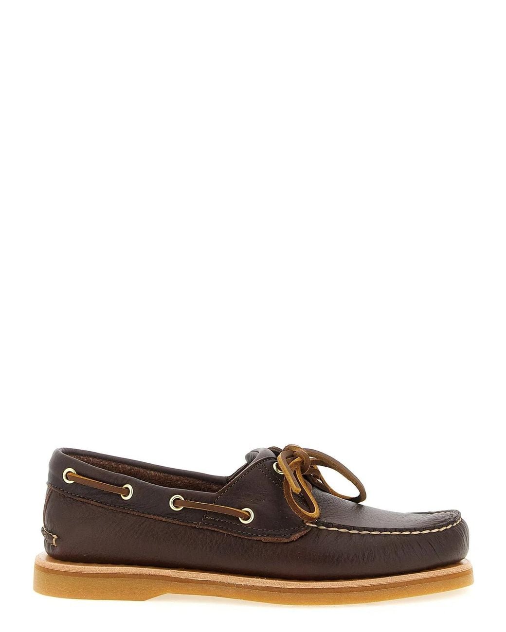 Timberland Brown 'Crafted' Boat Shoe for men