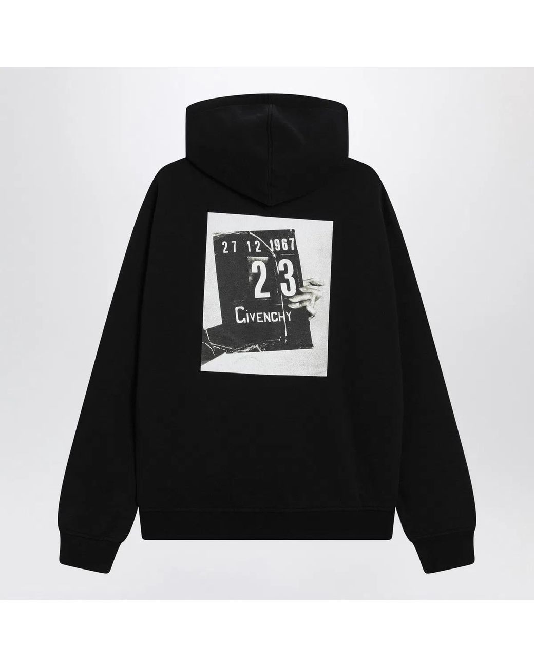 Givenchy Black Couture Seam Sweatshirt With Clapperboard Print for men