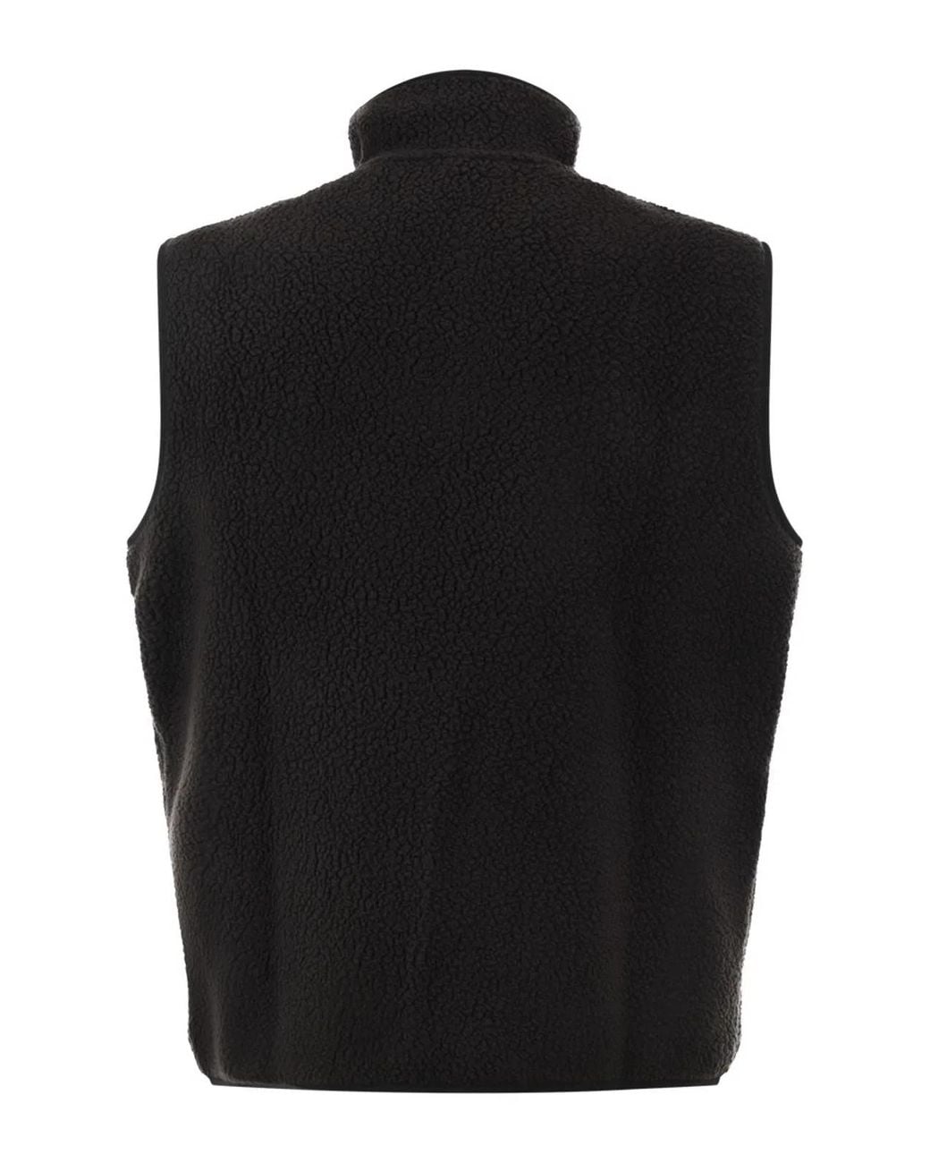 Patagonia Black Retro Pile Fleece Vest for men