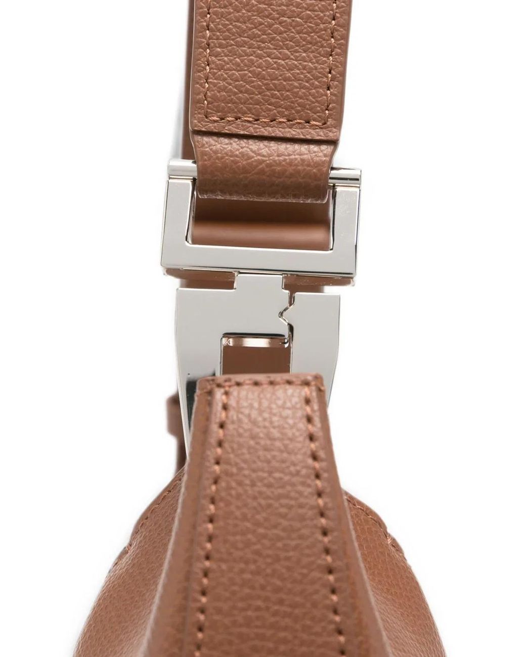 Emporio Armani Brown Medium Leather Hobo Bag