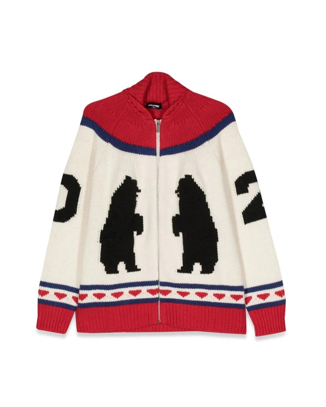 DSquared² Red Shirt With Zip