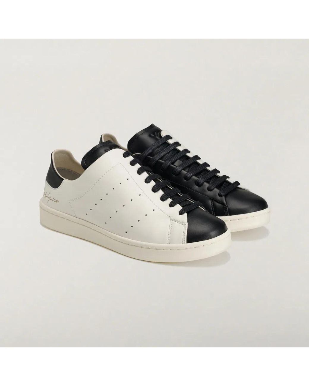 Y-3 White And-3 Diagonal Stan Smith Sneakers for men