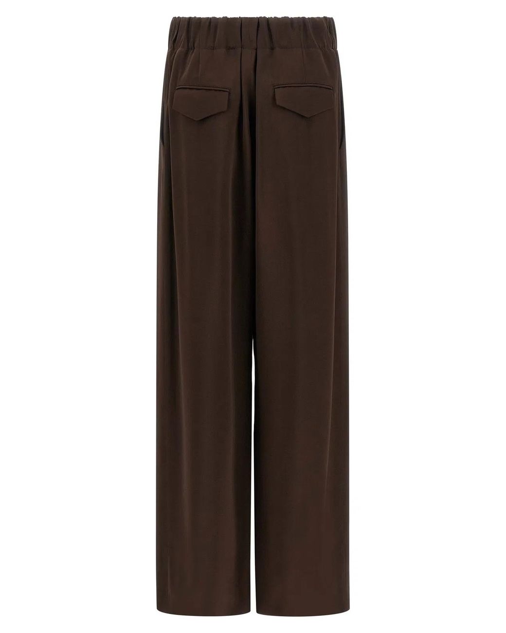 Jil Sander Brown Fluid Viscose Pants