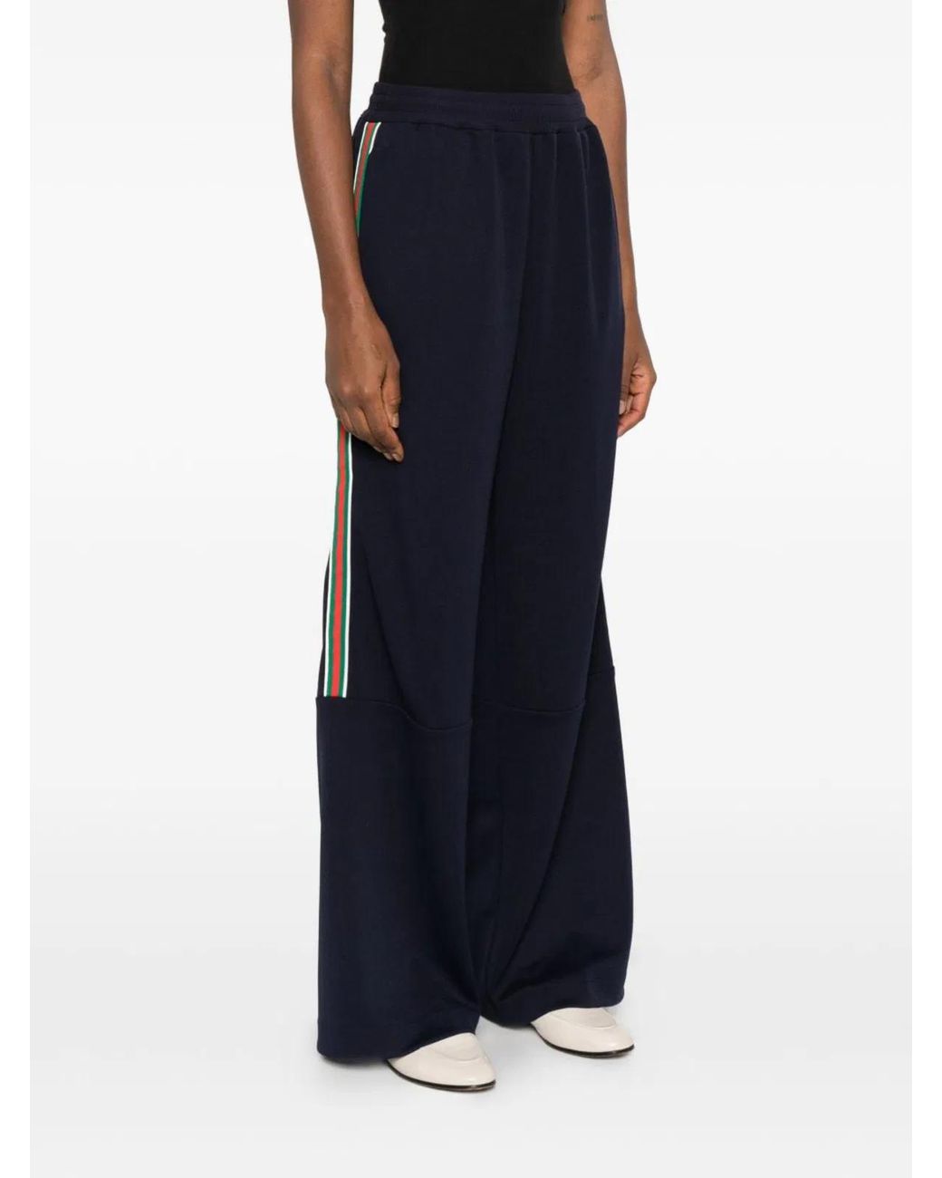 Gucci Blue Technical Jersey Sports Trousers