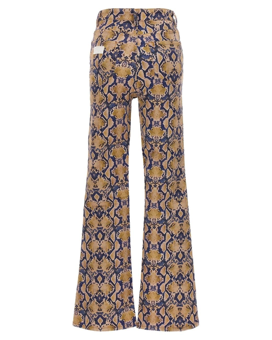 Ganni Multicolor Python Jeans