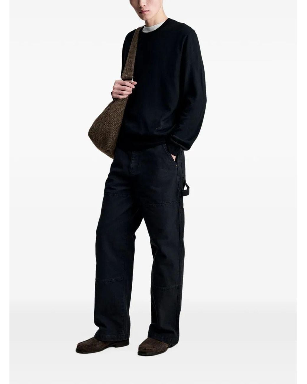 A.P.C. Black Knitwear Matthieu for men