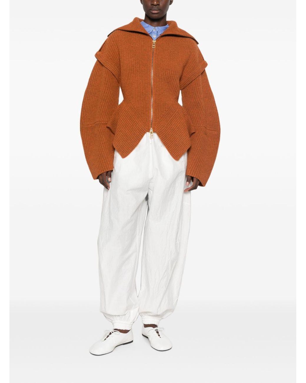 Zimmermann Brown Valiant Wool Cardigan