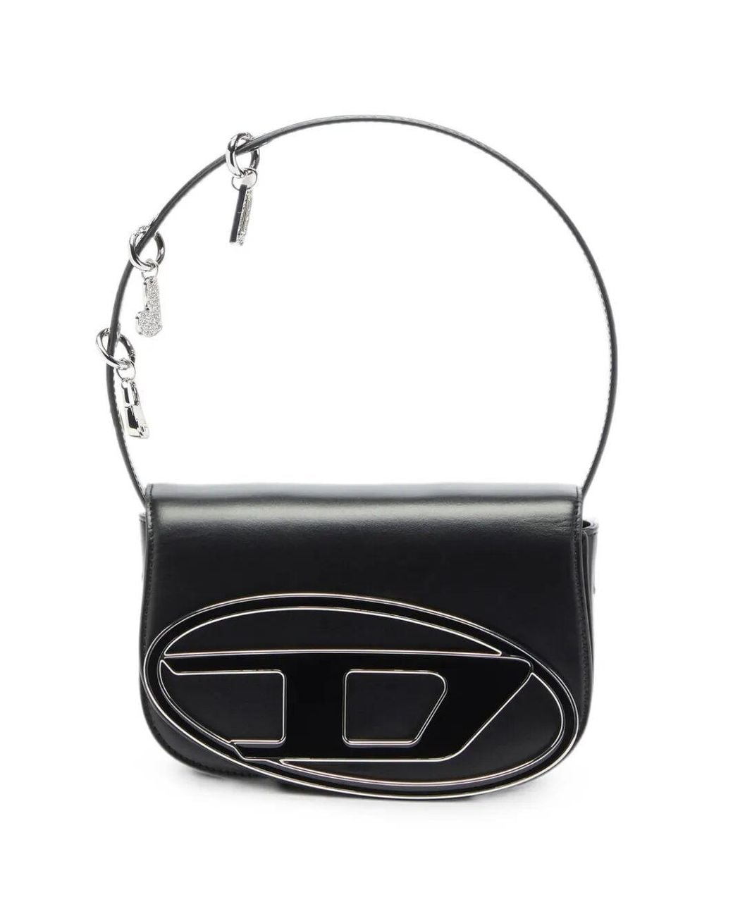 DIESEL Black 1Dr Oval D Shoulder Bag