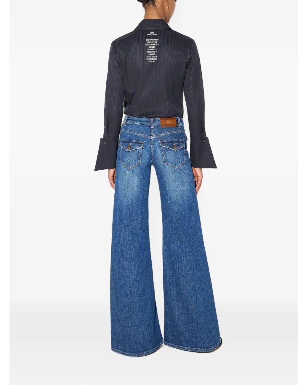 Elisabetta Franchi Blue Pantalon Jeans