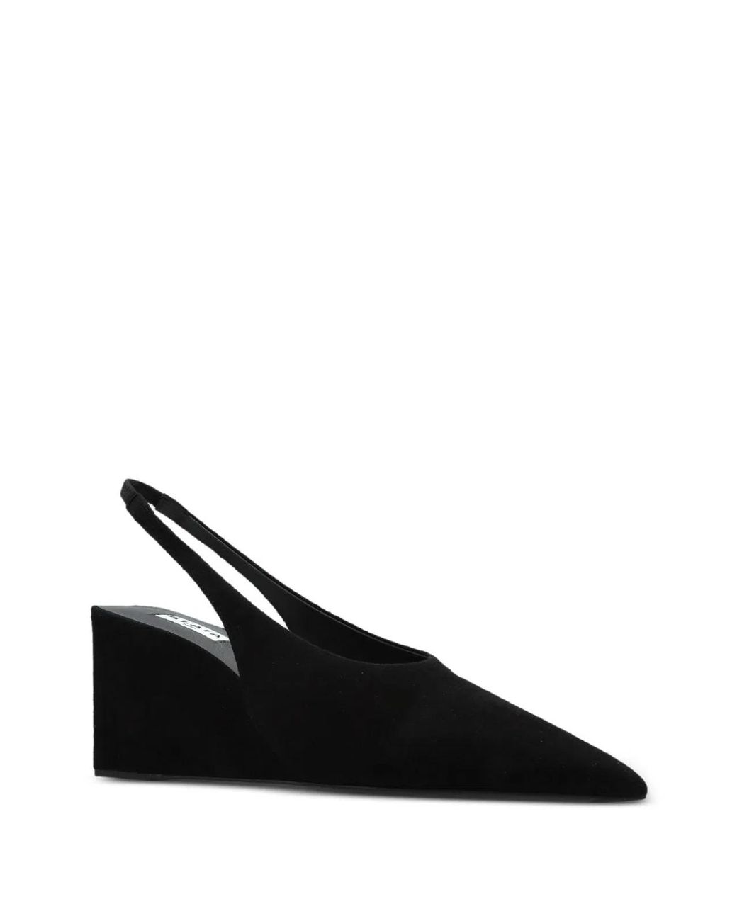 Alaïa Black Noir Leather Slingbacks 75