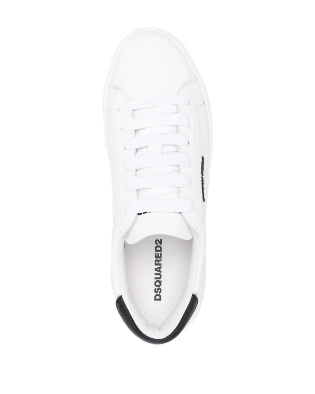 DSquared² White Bumper Leather Sneakers for men