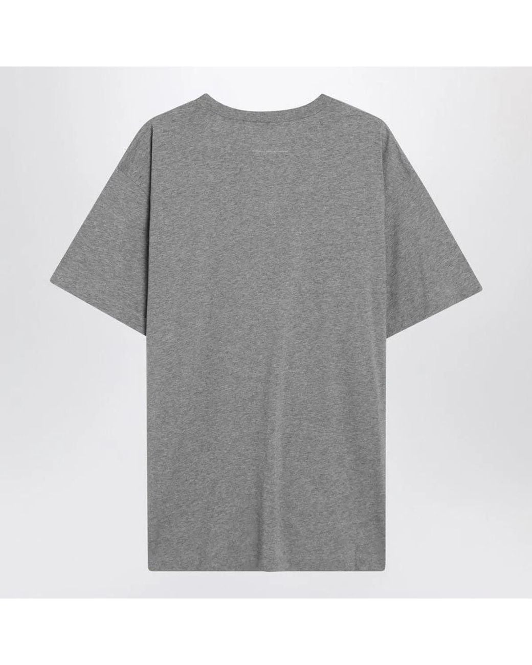 MM6 by Maison Margiela Gray T Shirt for men