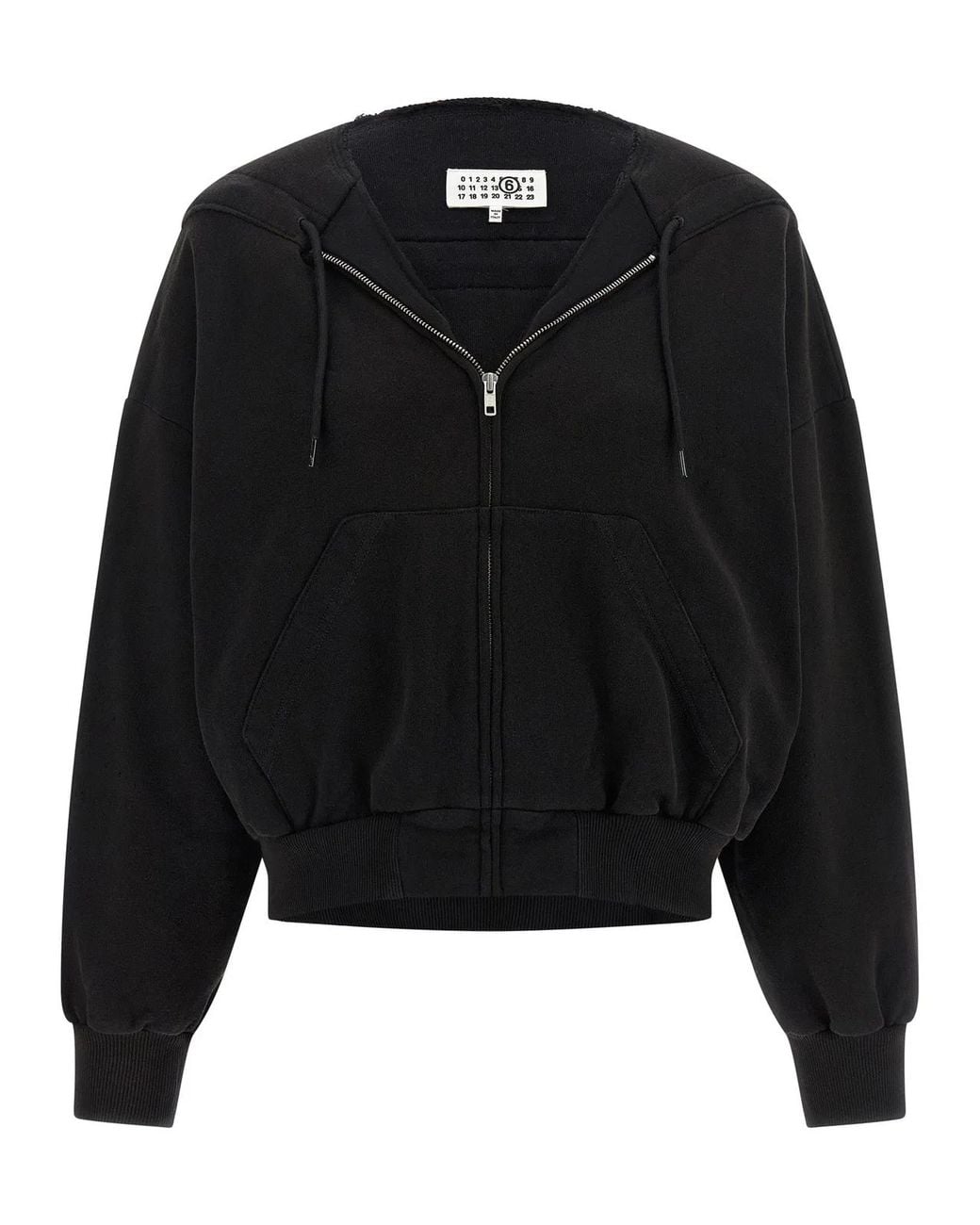 MM6 by Maison Margiela Black Trompe L'Oeil Hoodie