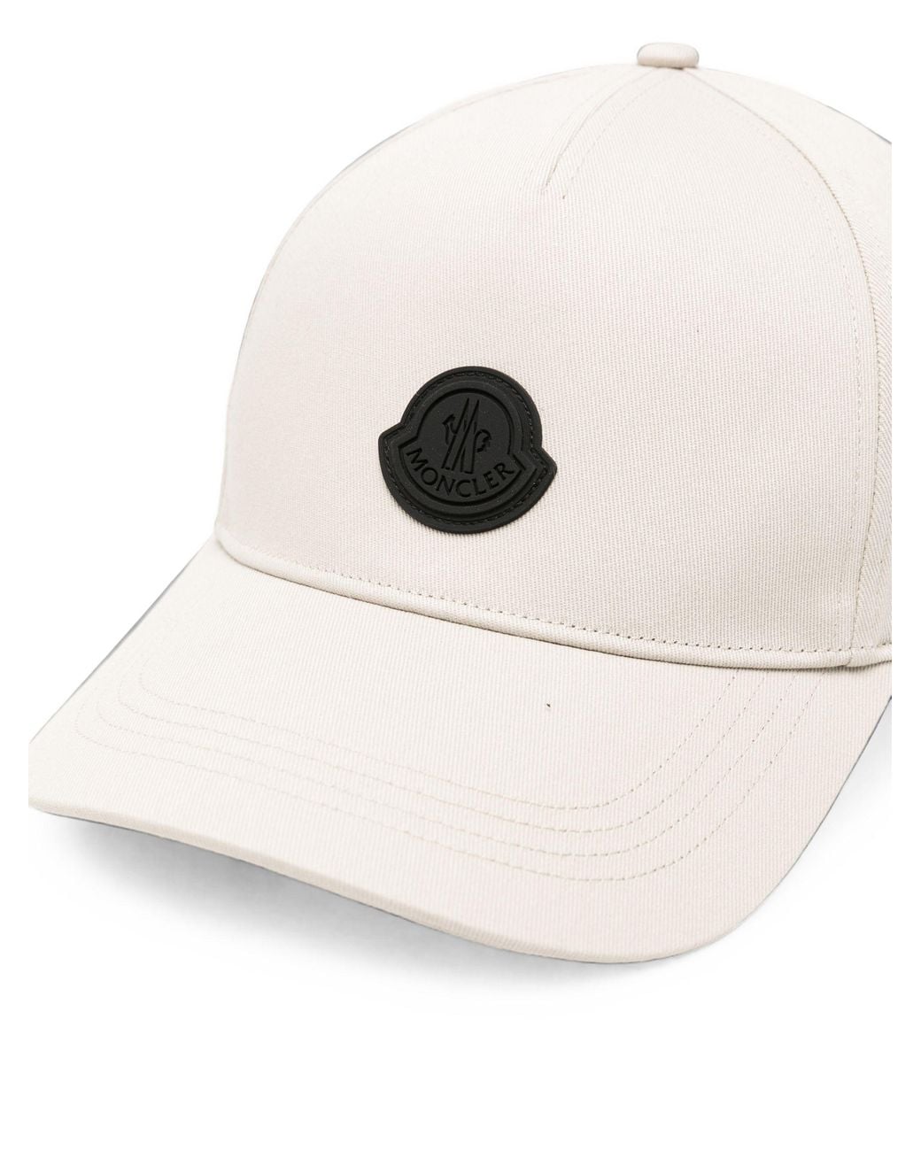 Moncler Natural Logo-Patch Baseball Cap for men