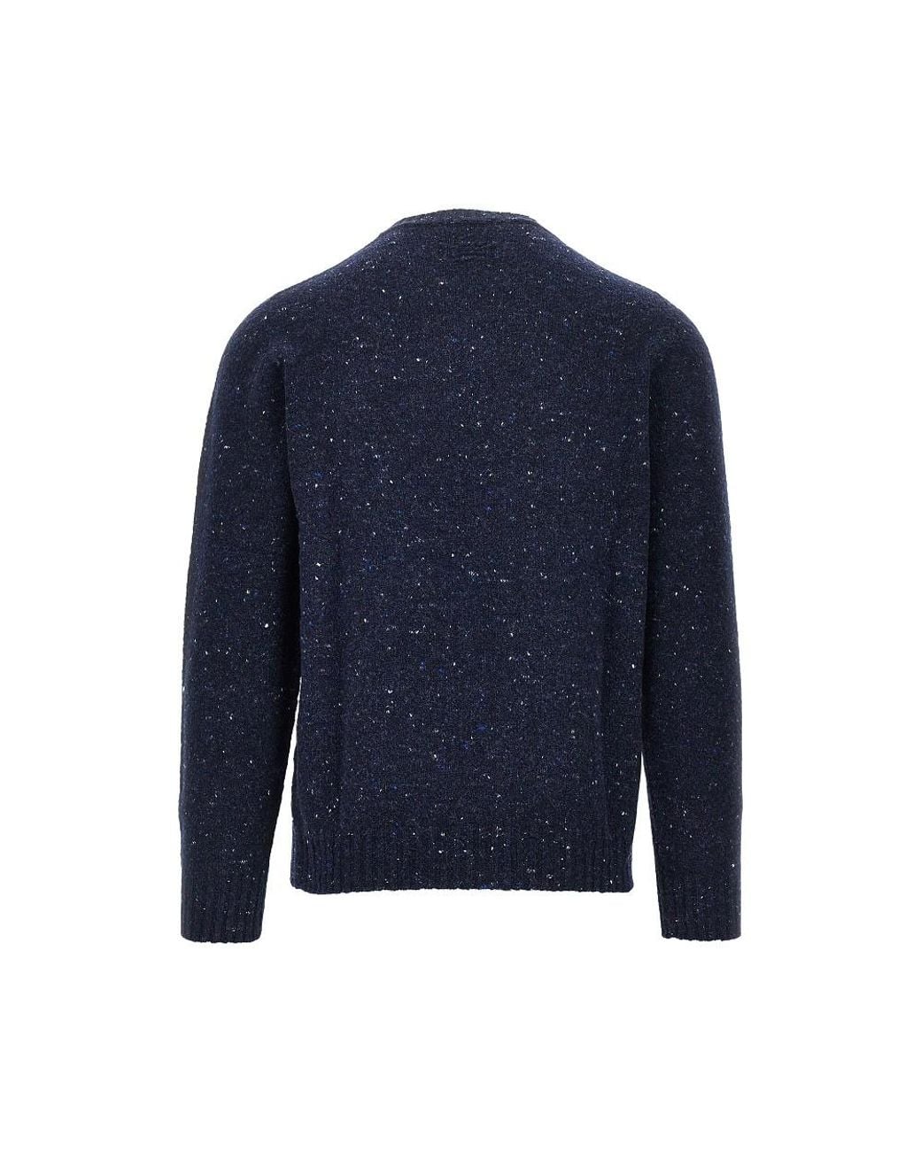 Drumohr Blue Wool And Cashmere Blend Knitted Sweater for men