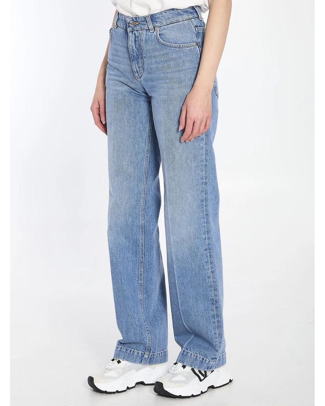 Dolce & Gabbana Blue Dolce&Gabbana Wide-Leg Jeans