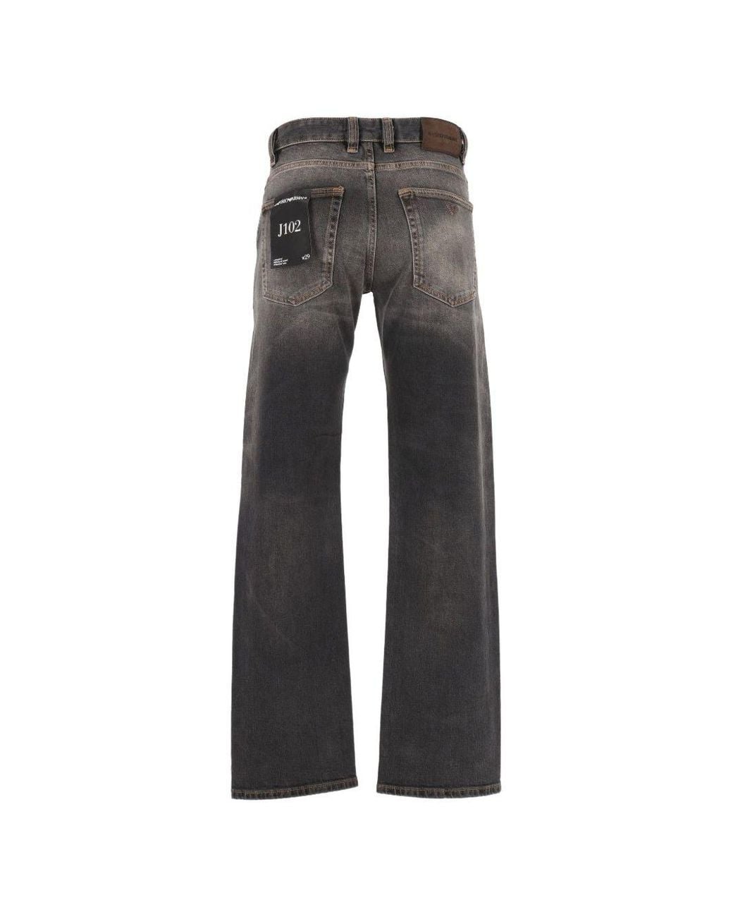 Emporio Armani Gray Denim Cotton Jeans for men