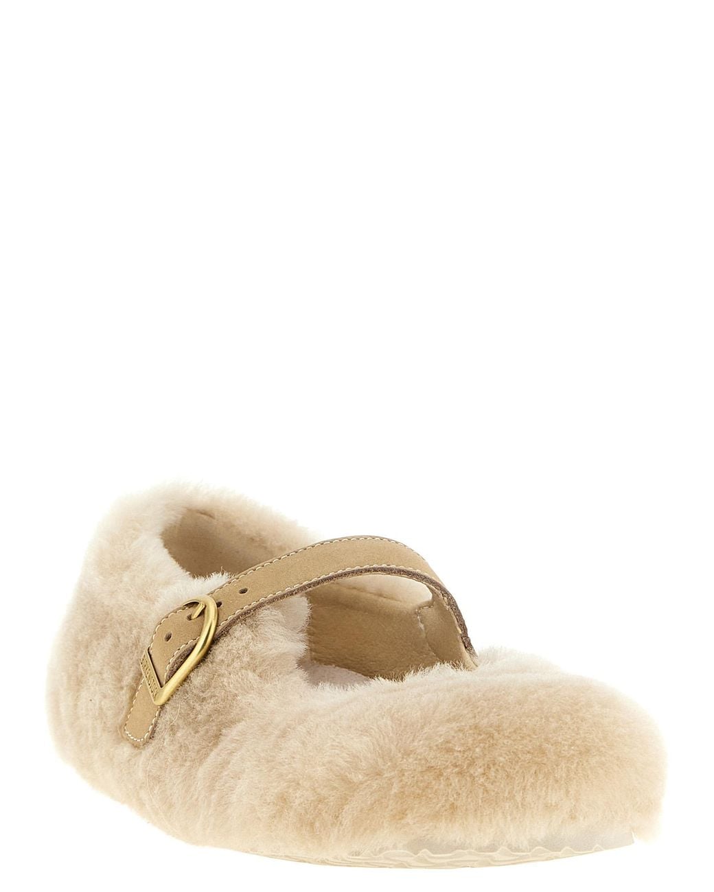 Birkenstock Natural 'Santa Clarita' Ballet Flats